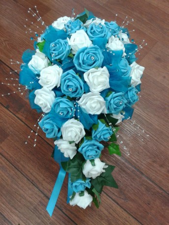 Turquoise wedding bouquet