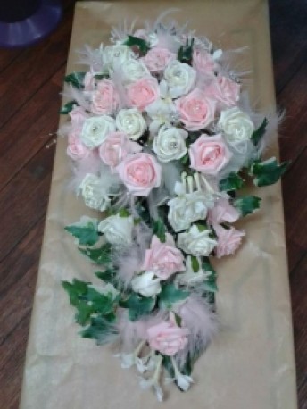 silk bridal bouquet